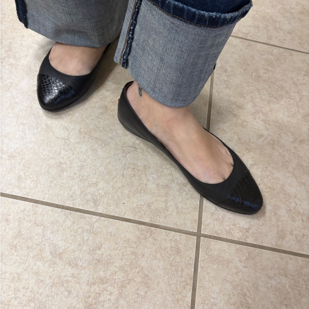 Jimmy Choo Python Capped Flats 40